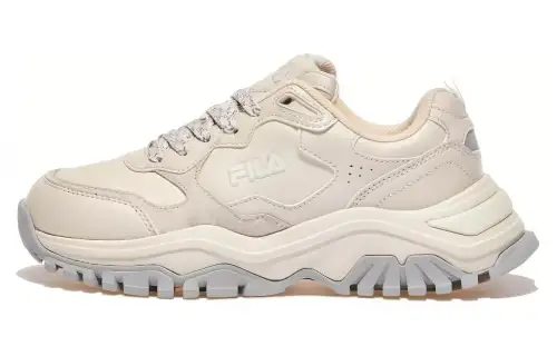 FILA Low top Running Shoes Unisex Ecru Korean Style