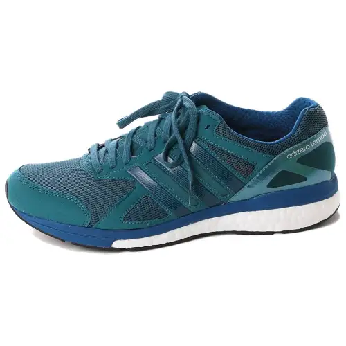 Adidas Adizero Slip Resistant Abrasion Resistant Low top Marathon Running Shoes Men's Gray Blue