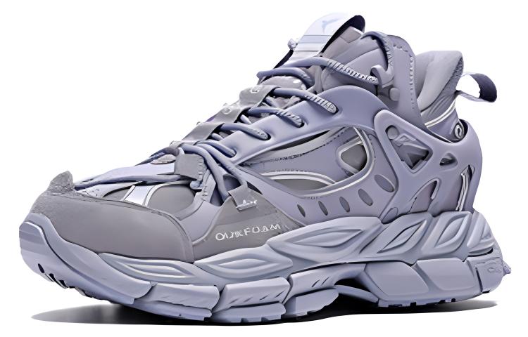 361° Versatile Mesh Cushioning Slip Resistant Low top Running Shoes Women’s Gray Purple