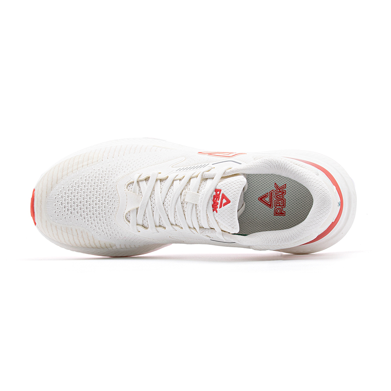 PEAK Cushioning, Wear Resistant Low top Running Shoes Men’s White Red