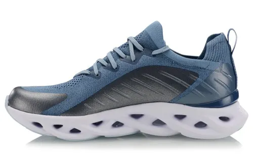 Li Ning Arc Running Shoes Men's Low Top Light Gray/Blue