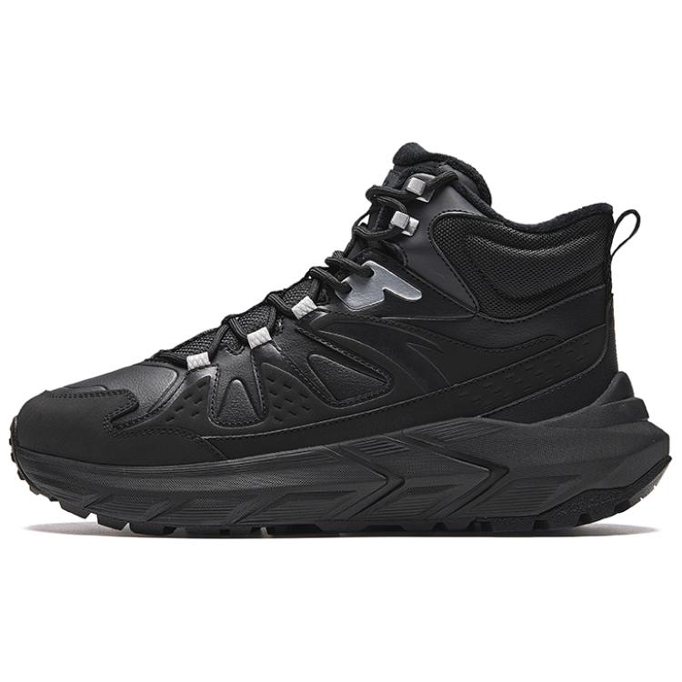Anta Boundary Exploration Abrasion Resistant Mid top Outdoor Shoes Men’s Black