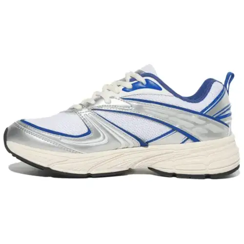 FILA Interrun Low top Casual Running Shoes Unisex White Silver Blue