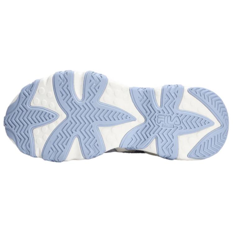 Женские кроссовки Fila FUSION STARFISH CANVAS (бело-синие) — фото 5