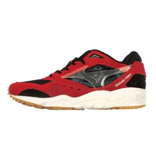 Mizuno Textile, Synthetic Leather Slip Resistant, Abrasion Resistant, Breathable Low top Running Shoes Unisex