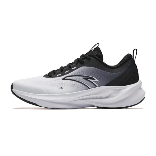 Anta Intercity Fabric Low top Long Distance Running Sprint Running Shoes Men's White Black