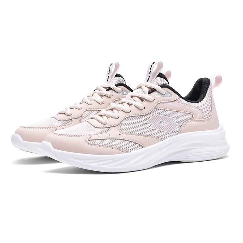 LOTTO Sportlife Lightweight, Breathable, And Slip Resistant Low top Casual Running Shoes Women’s Pink