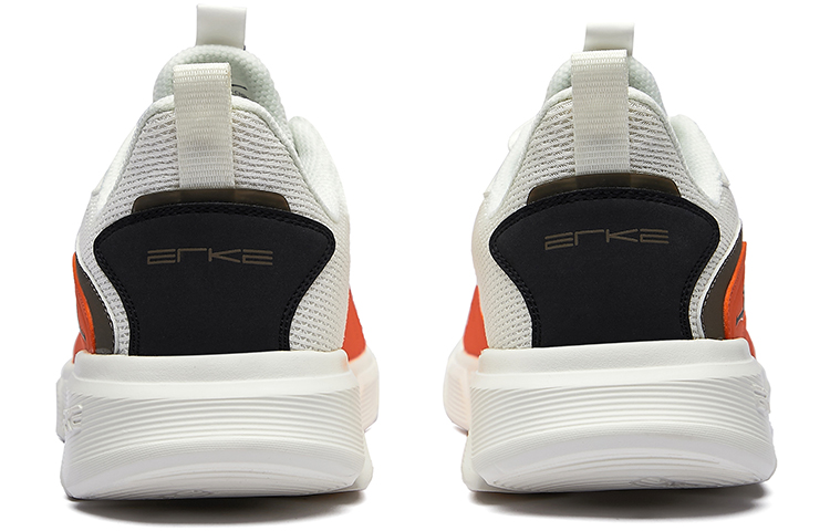 Erke Comfortable Breathable Low top Running Shoes Men’s White Brown