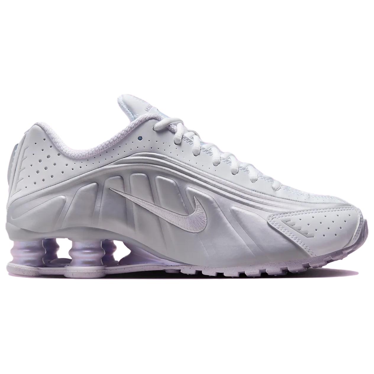 Nike Shox R4 White Metallic Platinum Barely Grape Women’s