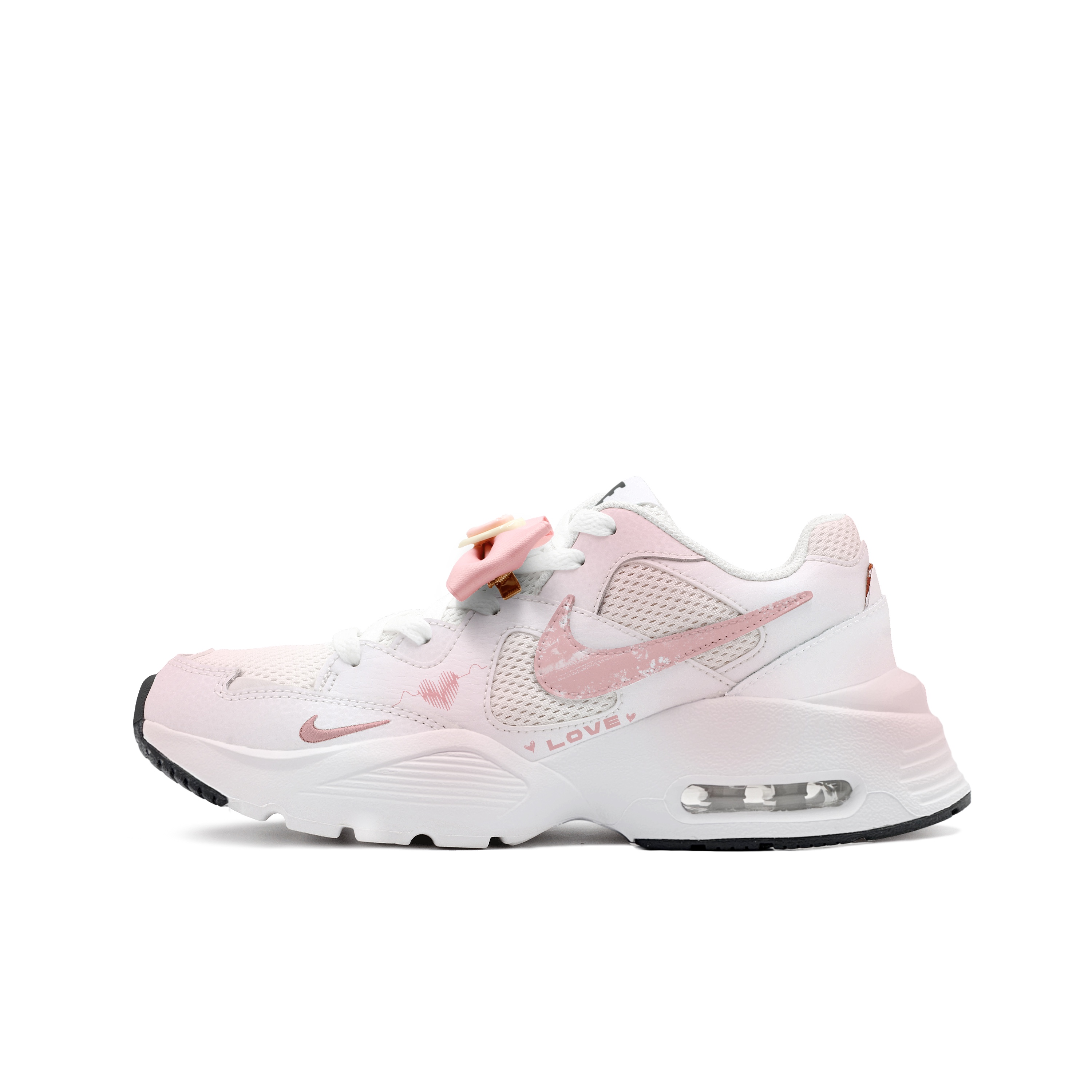 Nike Air Max Fusion Cushioning Slip Resistant Abrasion Resistant Low top Casual Running Shoes Women’s Pink