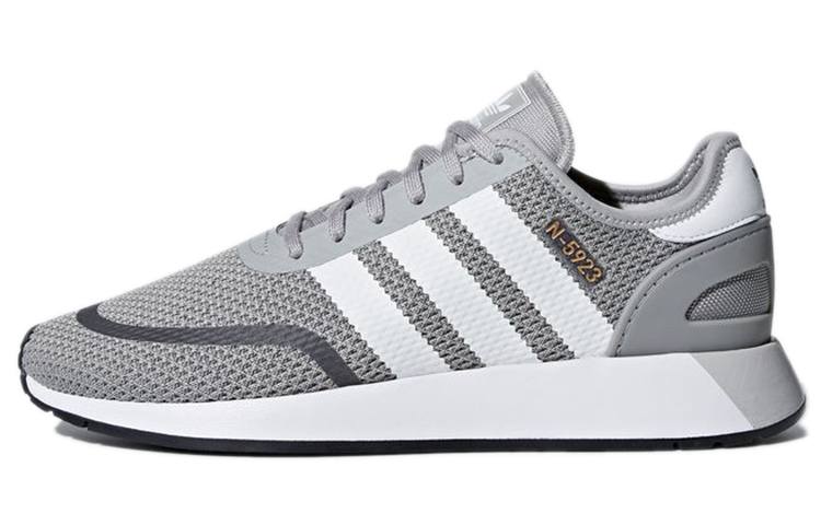Adidas Originals N 5923 Fabric Breathable Low top Marathon Running Shoes Unisex Gray Platinum