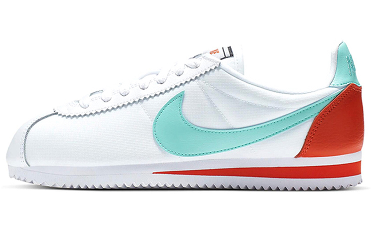 Женские кроссовки Nike Cortez Premium (бело-красные) — фото 1