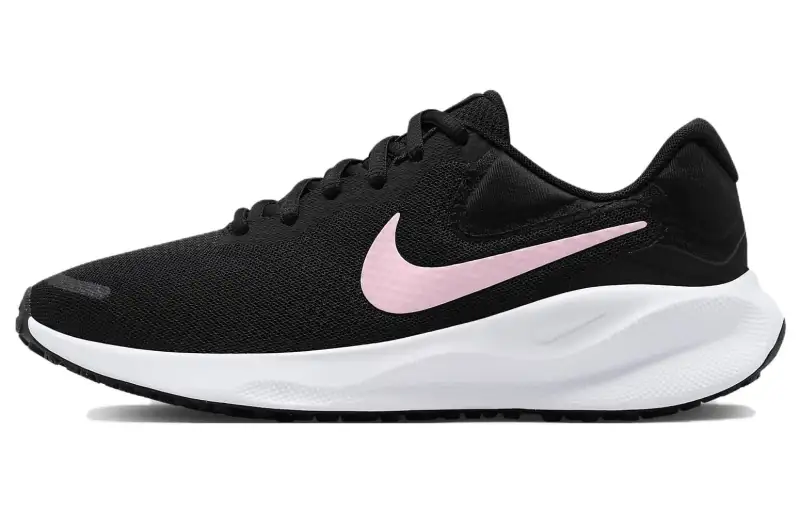 Nike Revolution 7 Black White Medium Soft Pink Women's