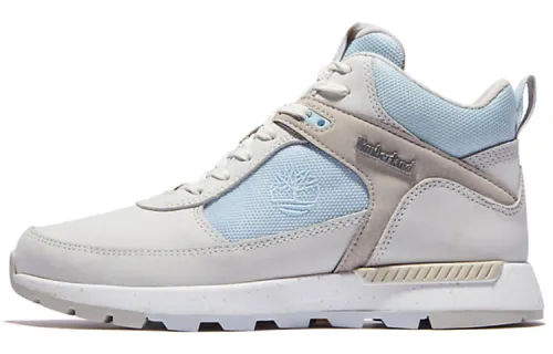 Timberland Chukka Leather Abrasion Resistant Abrasion Resistant Ankle Length Outdoor Boots Women's Gray Blue