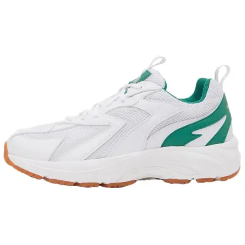 THE NORTH FACE SUPER KICKS Comfortable Slip Resistant Abrasion Resistant Low top Running Shoes Men's White Green