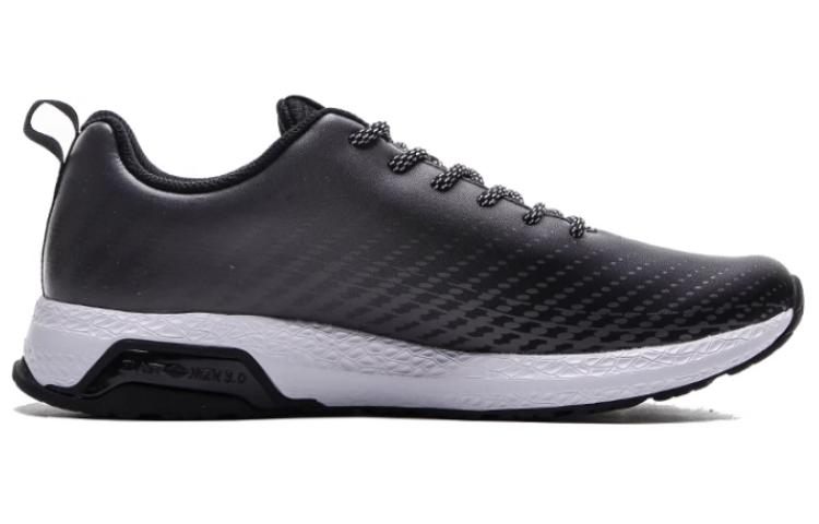 QIAODAN Abrasion Resistant Low top Running Shoes Men’s Black White