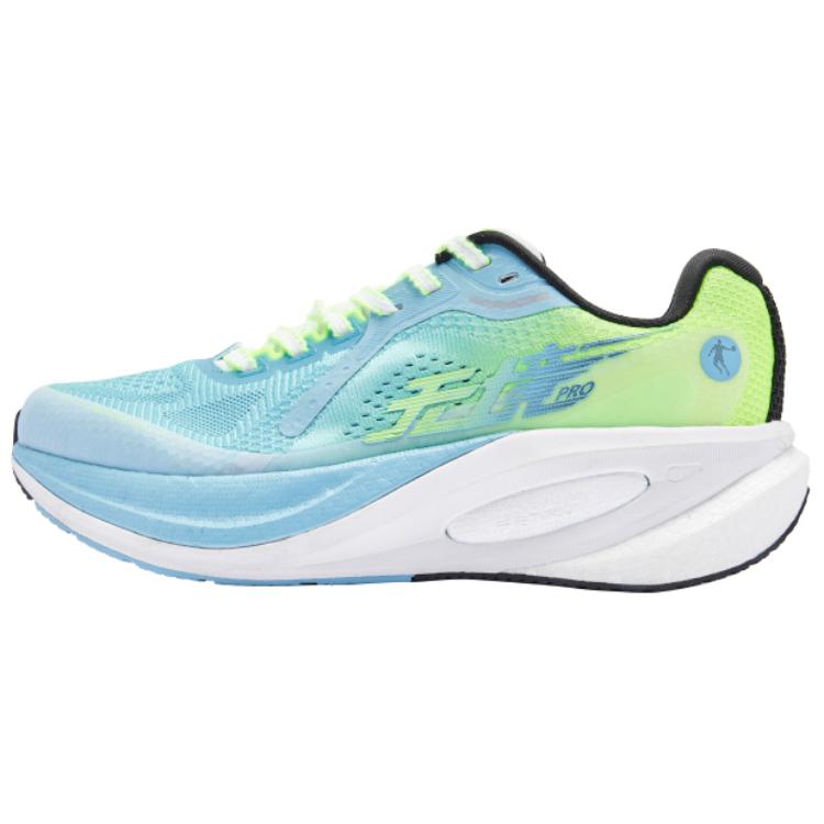 QIAODAN Mugen PRO Running Shoes Men’s Low Top Rain Wave Blue/Flying Shadow Green