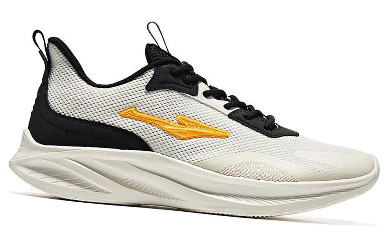 Erke Cushioning Slip Resistant Abrasion Resistant Low top Running Shoes Men’s White Black