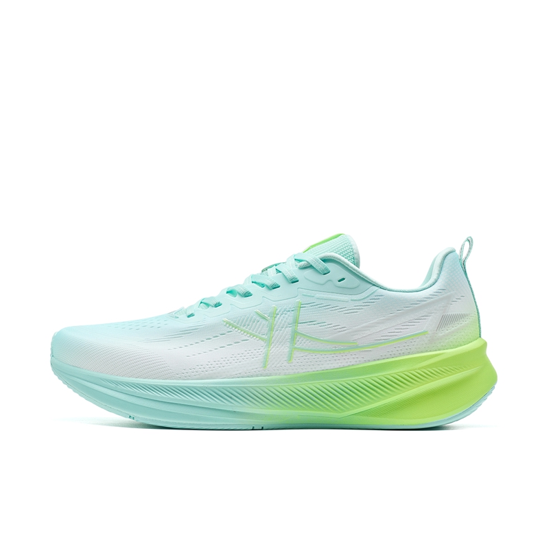 XTEP 6.0 Speed Cushioning Breathable Lightweight Low top Sprint Running Shoes Men’s White Green