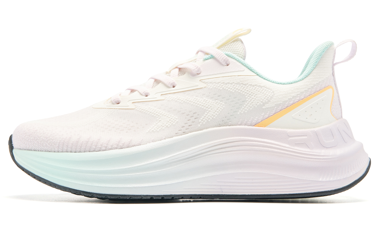 QIAODAN Cushioning Slip Resistant Abrasion Resistant Low top City Commuting Running Shoes Women’s White Purple