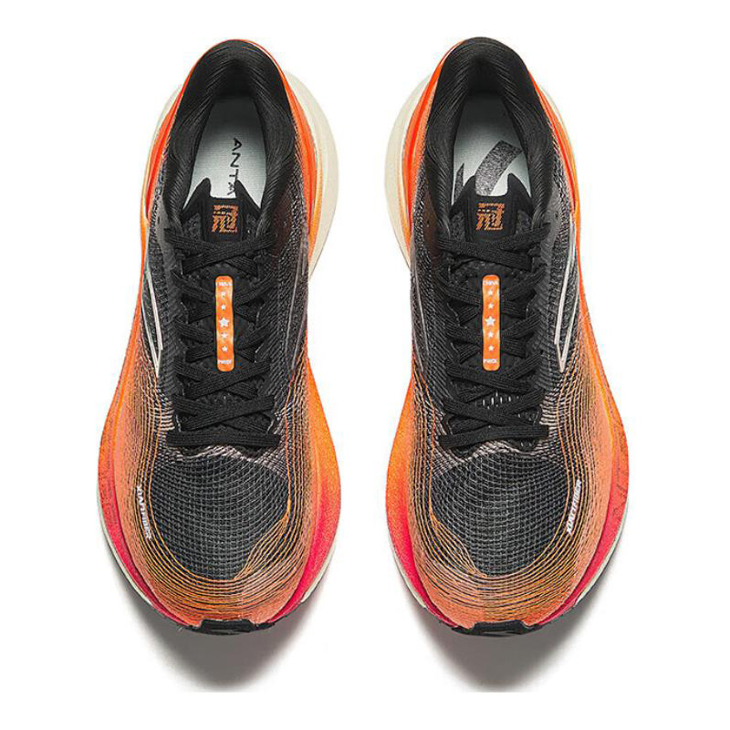 Anta Cushioning, Wear Resistant Low top Running Shoes Men’s Black Orange