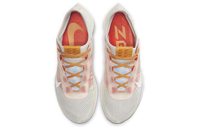 Женские кроссовки Nike Zoom Fly 3 PRM (серо-сине-розовые) — Серыйсинийрозовый — фото 4
