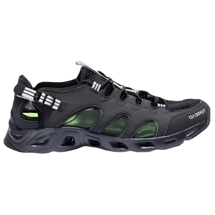 TOREAD Slip Resistant And Breathable Low top Outdoor Shoes Men’s Black Gray