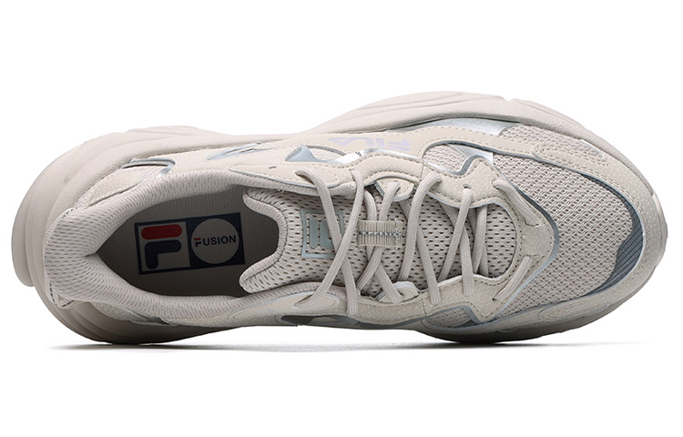 Женские кроссовки Fila FUSION Mars 1 TPU (коричнево-серебристые) — фото 3