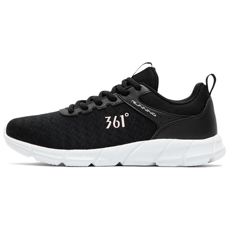 361° Low top Sprint Running Shoes Women’s Obsidian Black 361 Degrees White