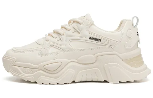 RENBEN Low top Chunky Sneakers Women's Beige