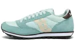 Saucony Breathable Split Suede Slip Resistant Abrasion Resistant Low top Athletic Shoes Women's Blue Green Standard M