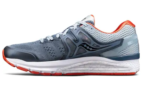 Saucony Hurricane Iso 3 Comfortable Breathable Cushioning Low top Running Shoes Men's Gray