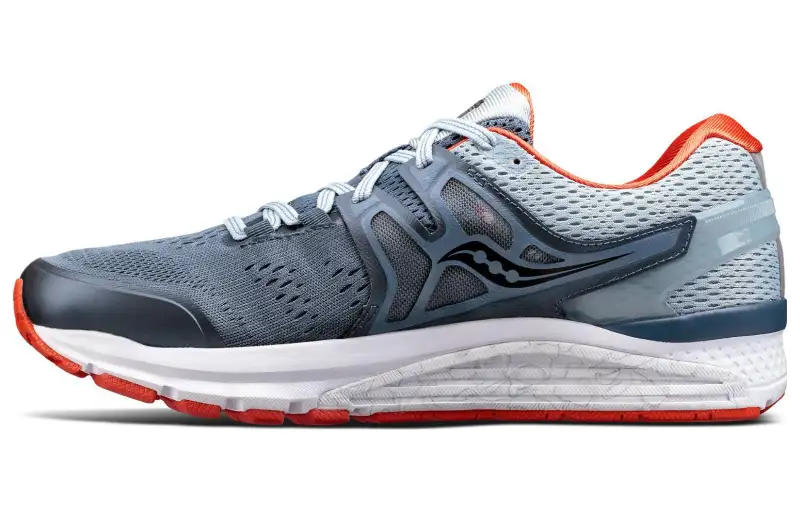 Saucony Hurricane Iso 3 Comfortable Breathable Cushioning Low top Running Shoes Men's Gray