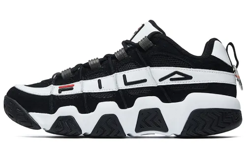 FILA Cushioning Abrasion Resistant Waterproof And Breathable Low top Chunky Sneakers Men's Black