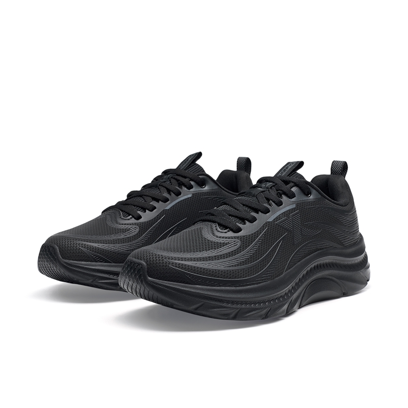 XTEP Cushioning, Wear Resistant Low top Running Shoes Women’s Black