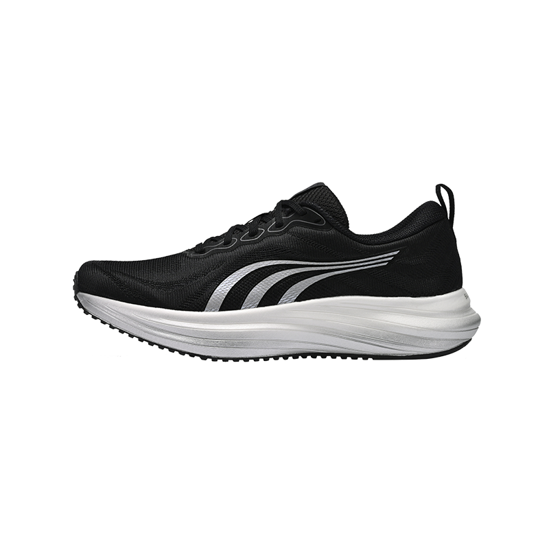 DO WIN Critical 2 Cushioning Slip Resistant Abrasion Resistant Low top Running Shoes Unisex Black/Silver