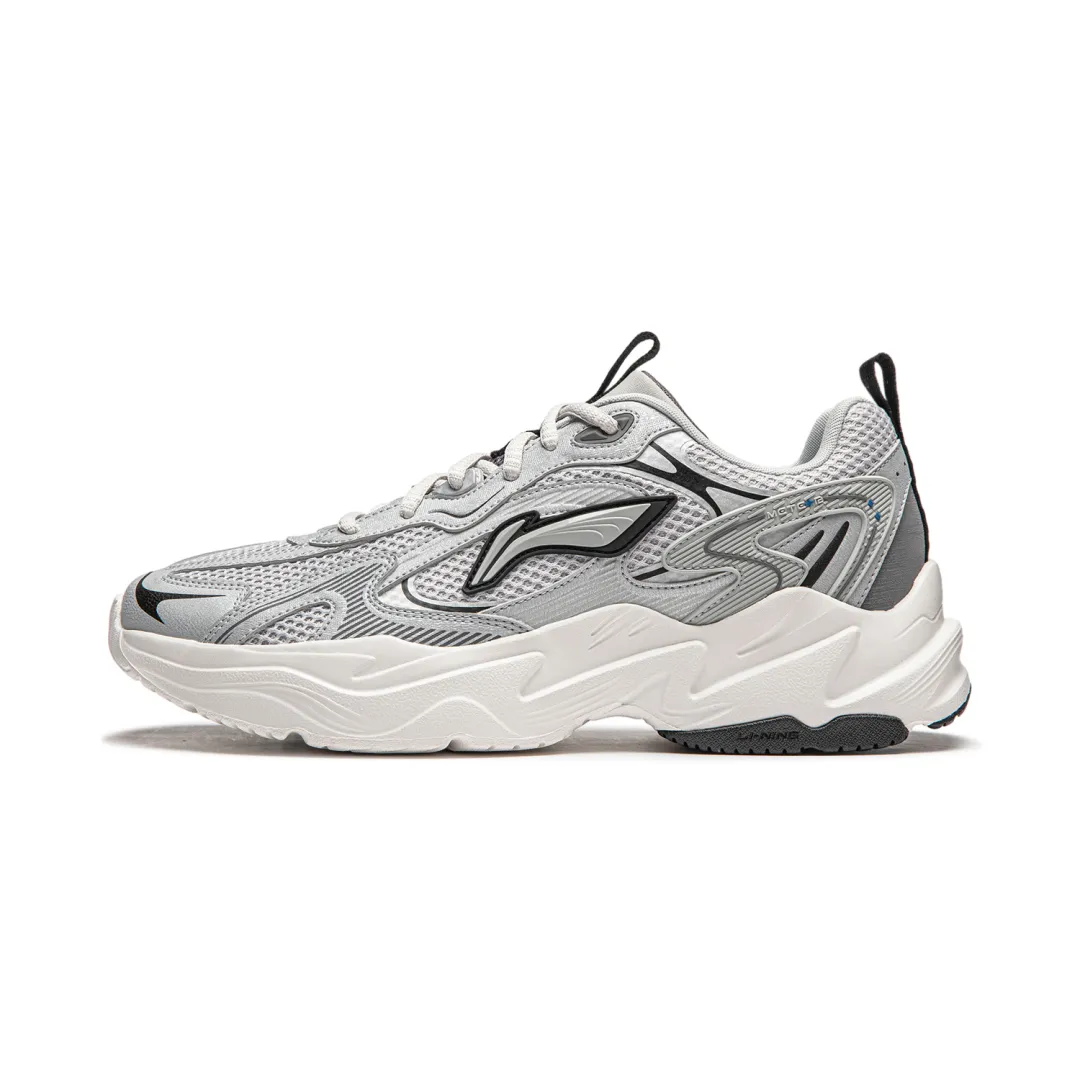 Li Ning Textile, Synthetic Leather Cushioning Slip Resistant Abrasion Resistant Support Low top Chunky Sneakers Men's