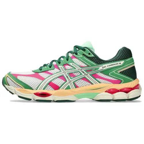 ASICS Gel Cumulus 16 Casual Running Shoes Unisex Green White