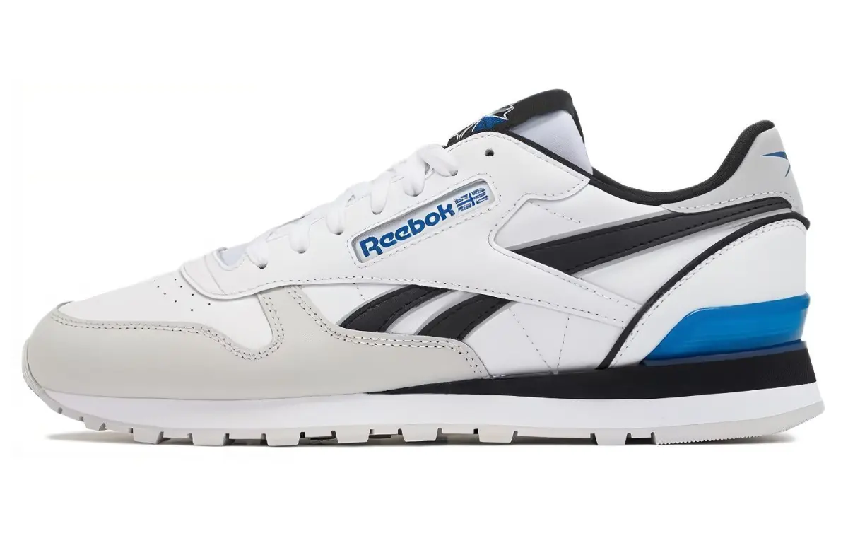 Reebok Classic Leather Coverage Support Balance Coverage Support Balance Low top Running Shoes Unisex White Blue