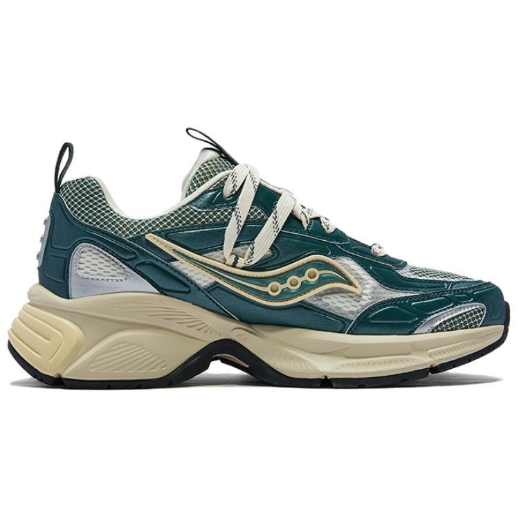 Saucony 2K CAVALRY Running Shoes Unisex Green Silver