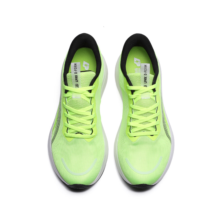 LPMX Cushioning Breathable Lightweight Low Top Carbon Plate Running Shoes Men’s Neon Green