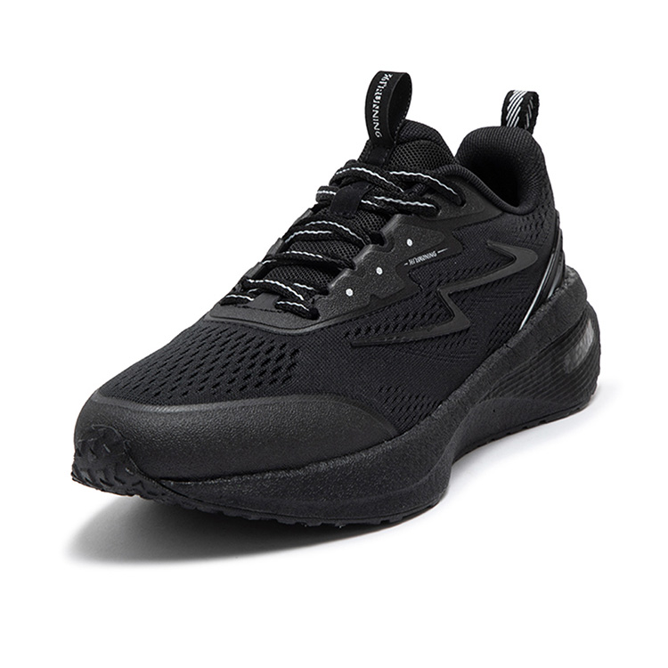 361° Popping Foam Slip Resistant, Abrasion Resistant, Breathable Low top Casual Running Shoes Women’s Obsidian Black