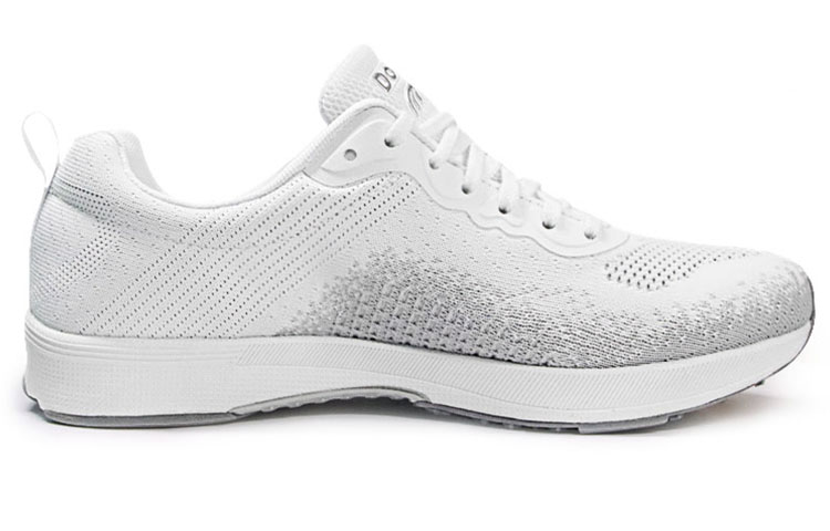 DO WIN Cushioning Slip Resistant Abrasion Resistant Breathable Low top Running Shoes Unisex White