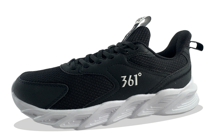 361° Breathable Low top Running Shoes Men’s Black White