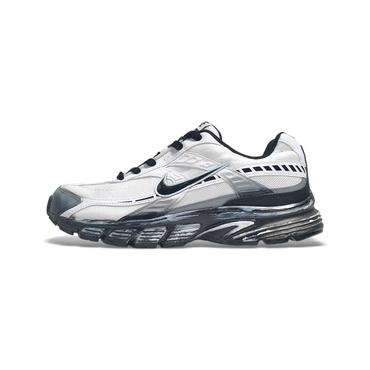 Nike Initiator Wear resistant And Lightweight Low top Running Shoes Unisex Black White