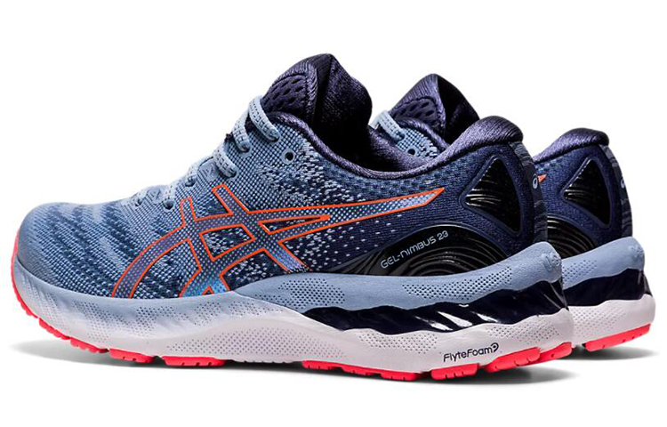 Женские кроссовки ASICS GEL-Nimbus 23 (серо-голубые) — 雾霾蓝 — фото 4