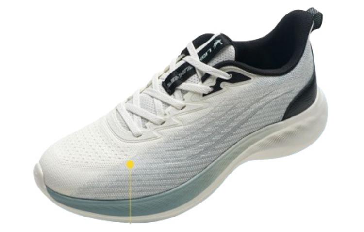 QIAODAN Cushioning Slip Resistant Low top Running Shoes Men’s White Green