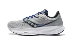 Saucony Ride Yutu 16 Comfortable Cushioning Slip Resistant Abrasion Resistant Low top Running Shoes Men's Gray Black