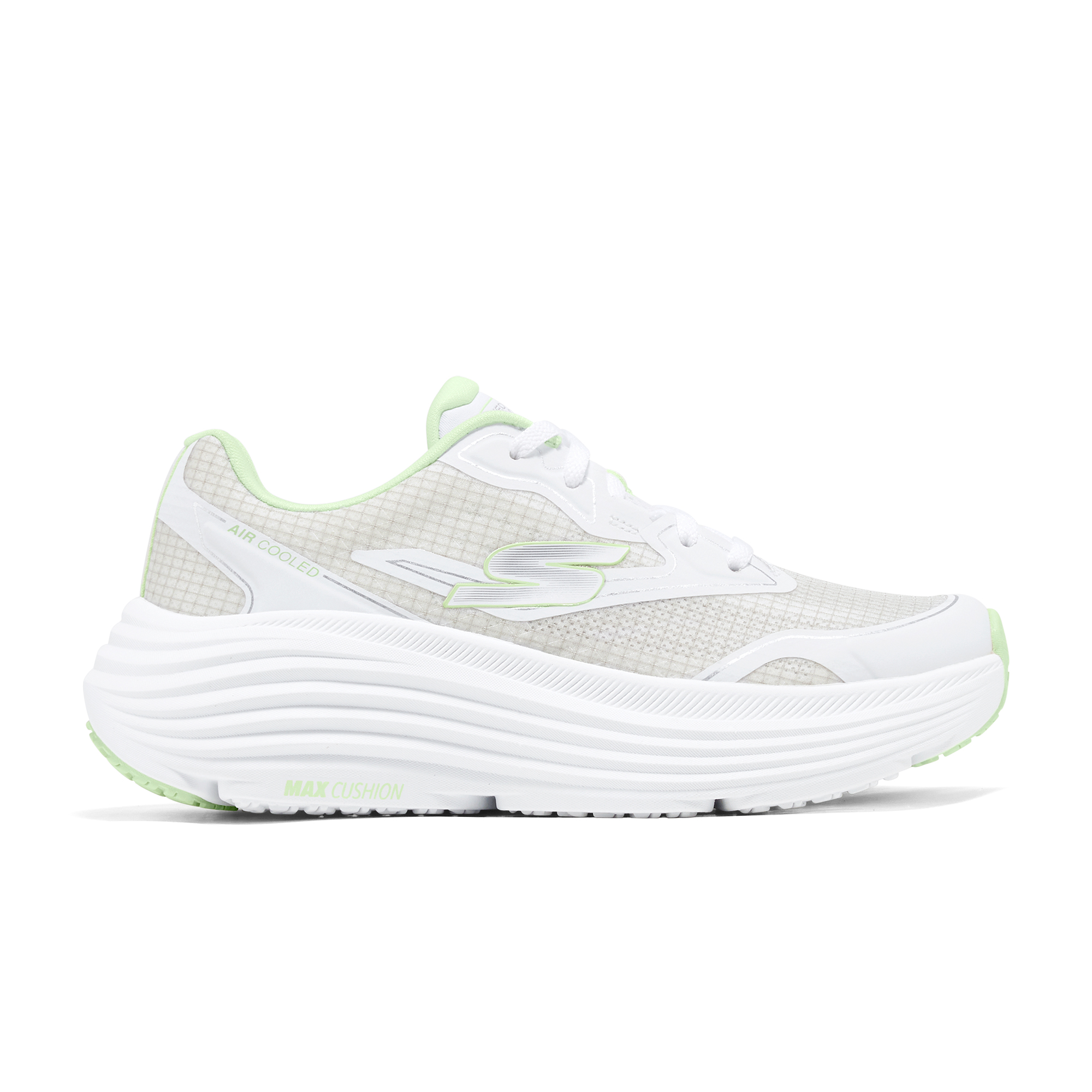 Skechers Sport Breathable Support Low top Casual Running Shoes Women’s White Green