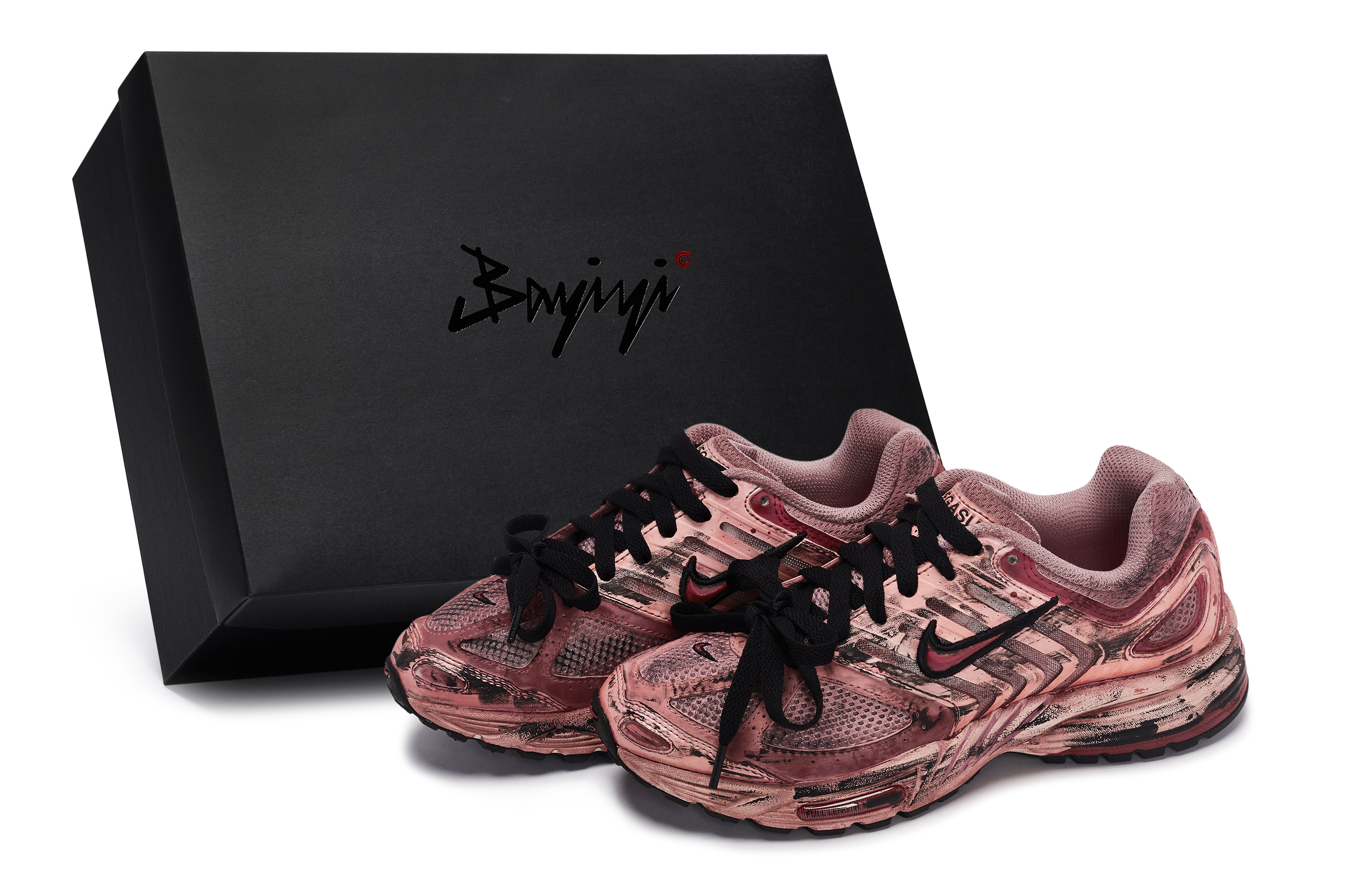 Nike Air Pegasus 2K5 Cushioning Abrasion Resistant Low top Casual City Commuting Running Shoes Women’s Black Red